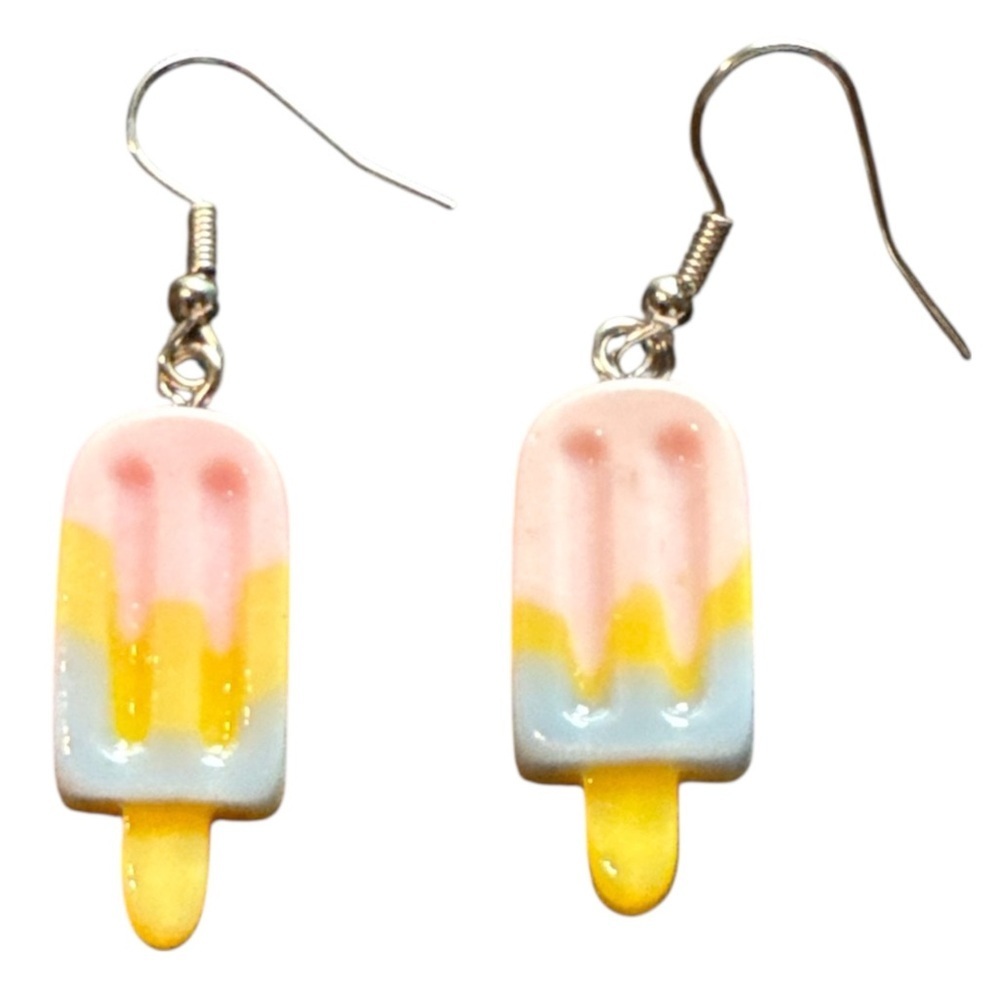 Pastel Popsicle Y2K‎ Dangle Earrings Summer Statement Jewelry Handmade Gift